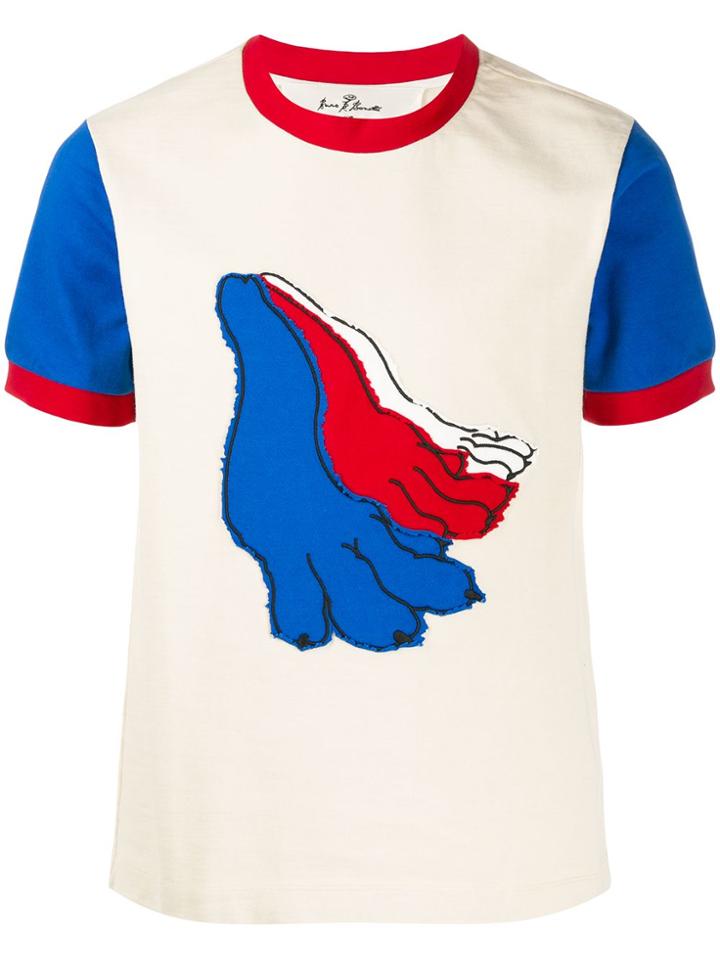 Marni Paws Print T-shirt - Neutrals