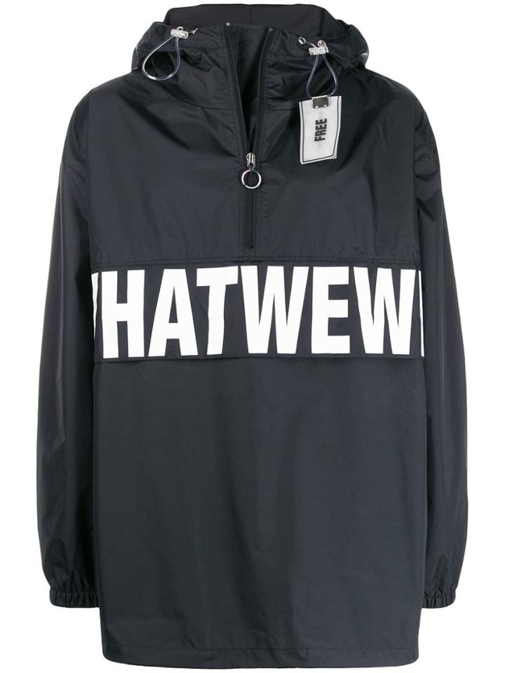 Wwwm Bold Logo Anorak - Black
