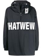 Wwwm Bold Logo Anorak - Black