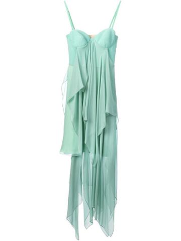 Marios Schwab Layered Spaghetti Strap Dress