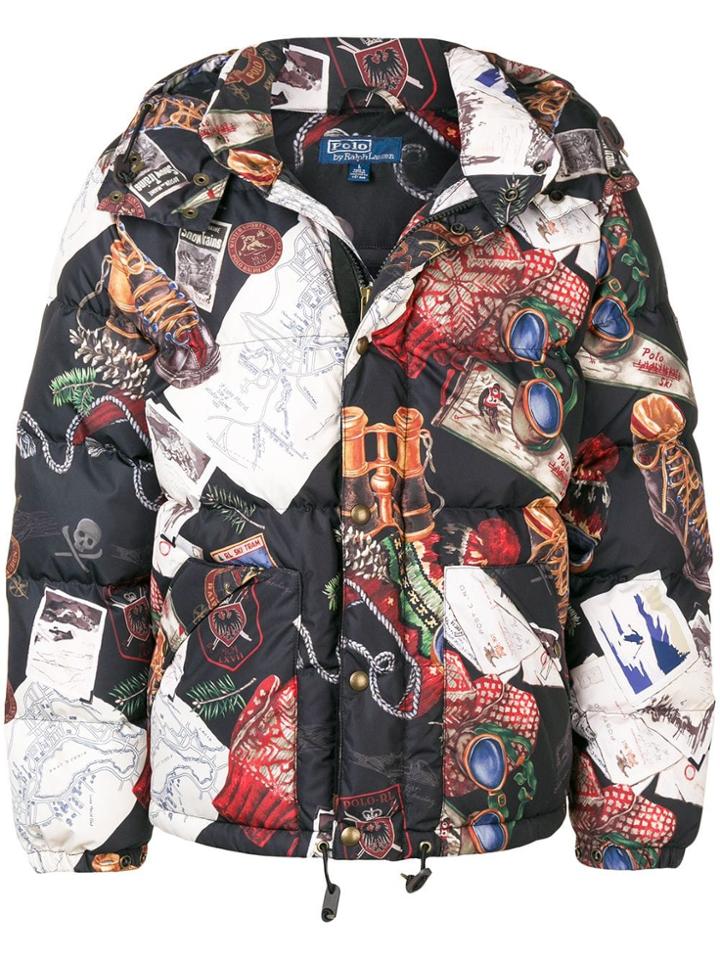 Polo Ralph Lauren Printed Padded Jacket - Black