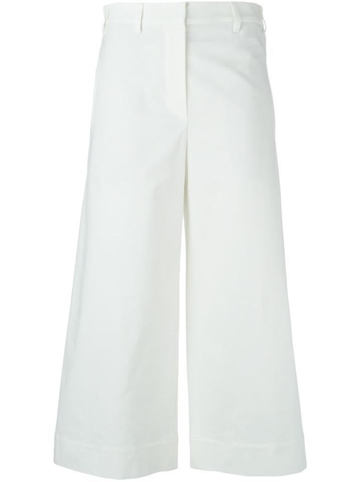 Brunello Cucinelli Wide Leg Cropped Trousers