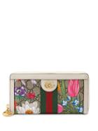 Gucci Flora Print Wallet - Neutrals