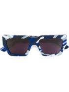 House Of Holland Finish Him Sunglasses, Women's, Blue, Other Fibres