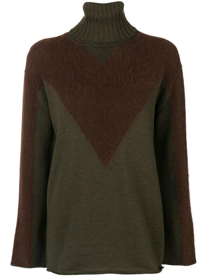 P.a.r.o.s.h. Roll Neck Sweater - Green