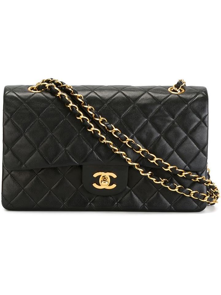 Chanel Vintage '2.55' Shoulder Bag, Women's, Black