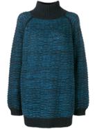 Marc Jacobs Boxy Turtleneck Sweater - Blue