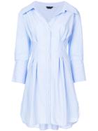 Alice+olivia Striped Shirt Dress - Blue