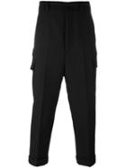 Ami Alexandre Mattiussi Oversized Carrot Fit Trousers, Men's, Size: 36, Blue, Wool