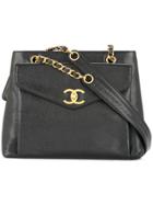 Chanel Vintage Turn-lock Tote Bag - Black