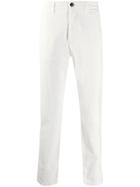 Eleventy Straight-leg Corduroy Trousers - White