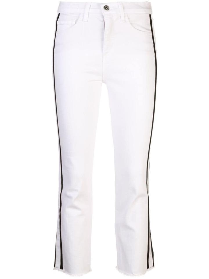 Veronica Beard Cropped Slim-fit Jeans - White