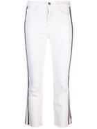 Veronica Beard Cropped Slim-fit Jeans - White
