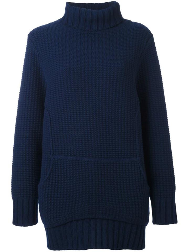 Chalayan Chunky Knit Jumper - Blue