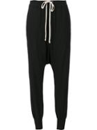 Rick Owens Drkshdw 'prisoner' Drop Crotch Trousers, Men's, Size: Large, Black, Cotton