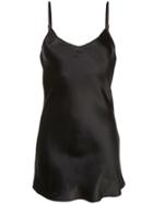 Reformation Roza Mini Slip Dress - Black
