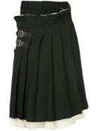 Facetasm Kilt Wrap Shorts - Black