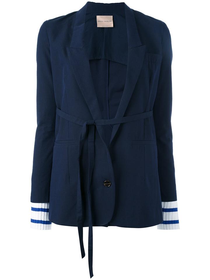 Erika Cavallini Hunter Blazer, Women's, Size: 42, Blue, Cotton/virgin Wool/polyester
