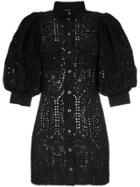 Ganni Sandrose Mini-dress - Black