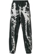 Mirror By Paura Acid Wash Track Pants - Black