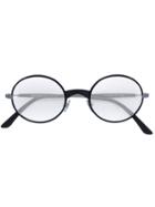 Giorgio Armani Round Frame Glasses - Black