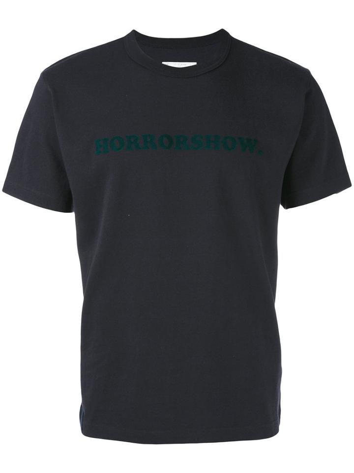 Sacai - Horrorshow T-shirt - Men - Cotton - 2, Blue, Cotton