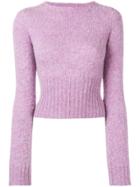 Victoria Beckham Crew Neck Jumper - Purple