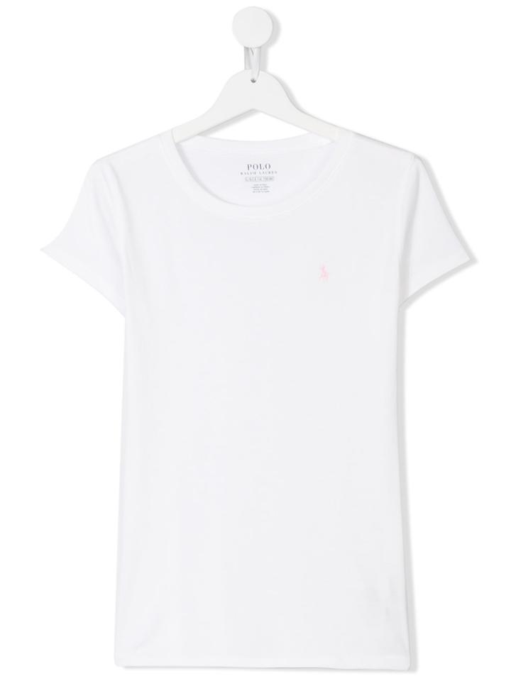 Ralph Lauren Kids Round Neck T-shirt - White