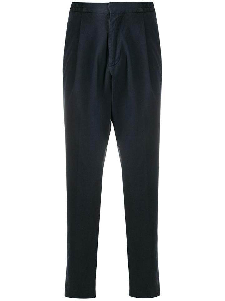 Officine Generale Drew Straight Leg Trousers - Blue