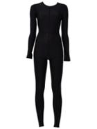Ann Demeulemeester Fitted Jumpsuit, Women's, Size: 40, Black, Elastodiene/nylon