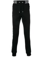 Balmain Side Logo Stripe Track Pants - Black