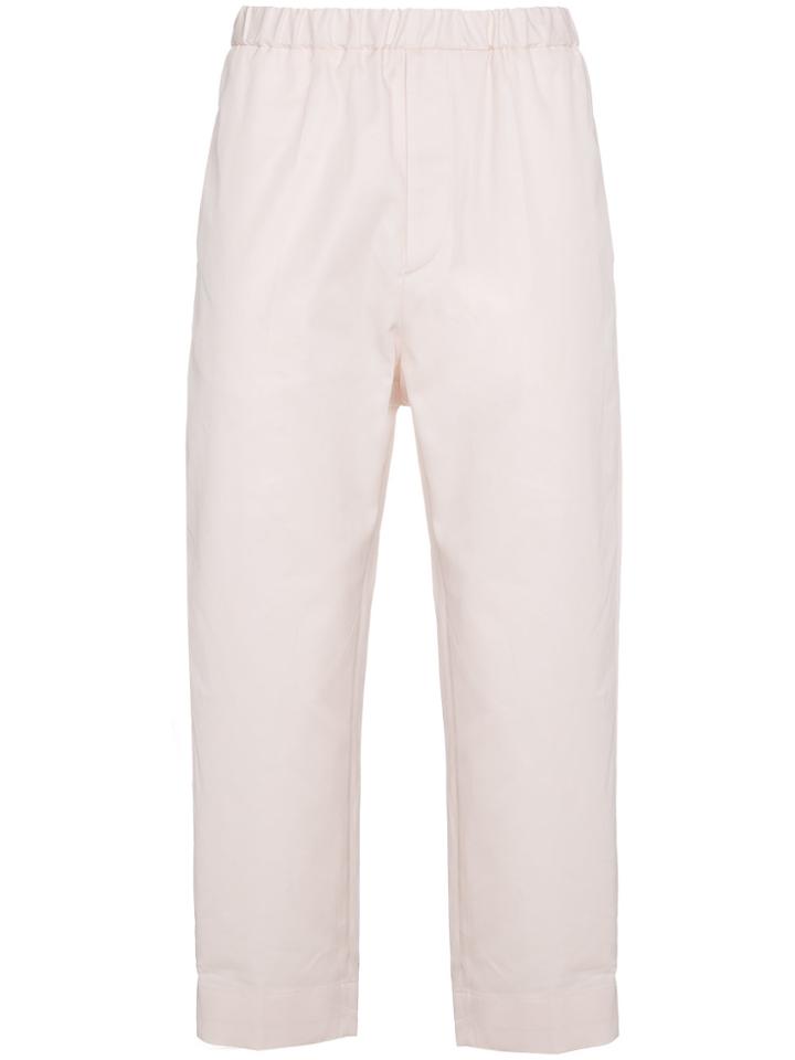 Jil Sander Tapered Trousers - Pink & Purple