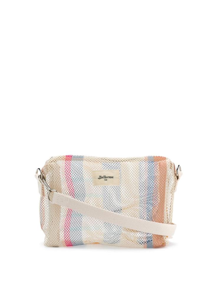 Bellerose Striped Mesh Crossbody Bag - Neutrals