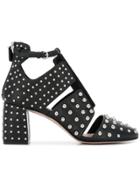 Red Valentino Studded Heel Pumps - Black