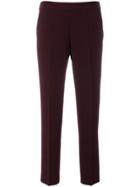 Alberto Biani Cropped Elasticated Trousers - Red