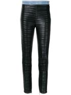 Balmain Draped Slim Trousers - Black