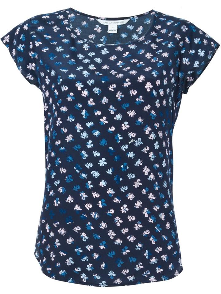 Diane Von Furstenberg Daisy Buds Print Blouse