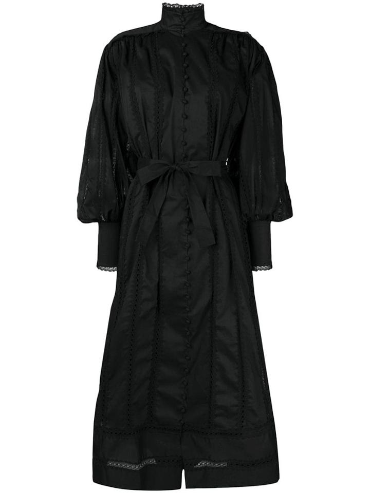 Zimmermann Lace Smock Dress - Black