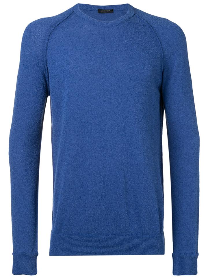 Greg Lauren Distressed Sweatshirt - Blue