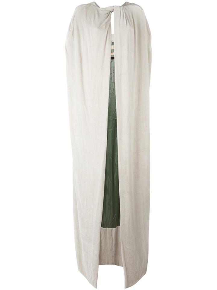 Rick Owens Long Cape - Nude & Neutrals