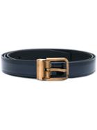 Dolce & Gabbana - Gold Buckle Belt - Men - Calf Leather - 110, Blue, Calf Leather