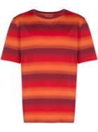 Missoni Stripe Pattern T-shirt - Red
