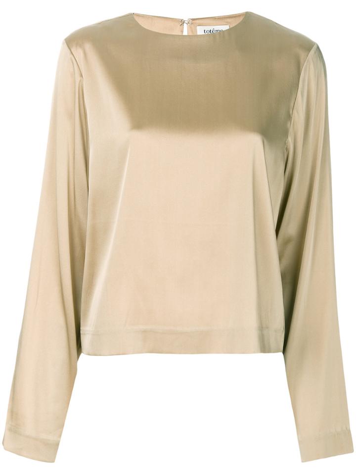 Toteme Long Sleeve Shirt - Metallic