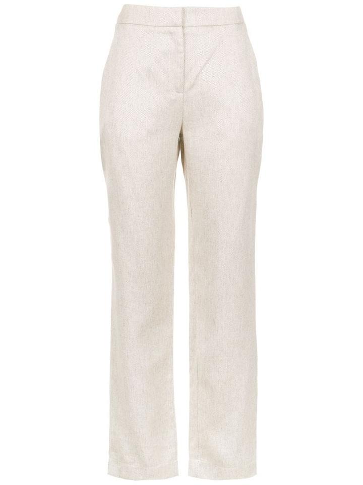 Alcaçuz Filosofar Linen Trousers - Neutrals
