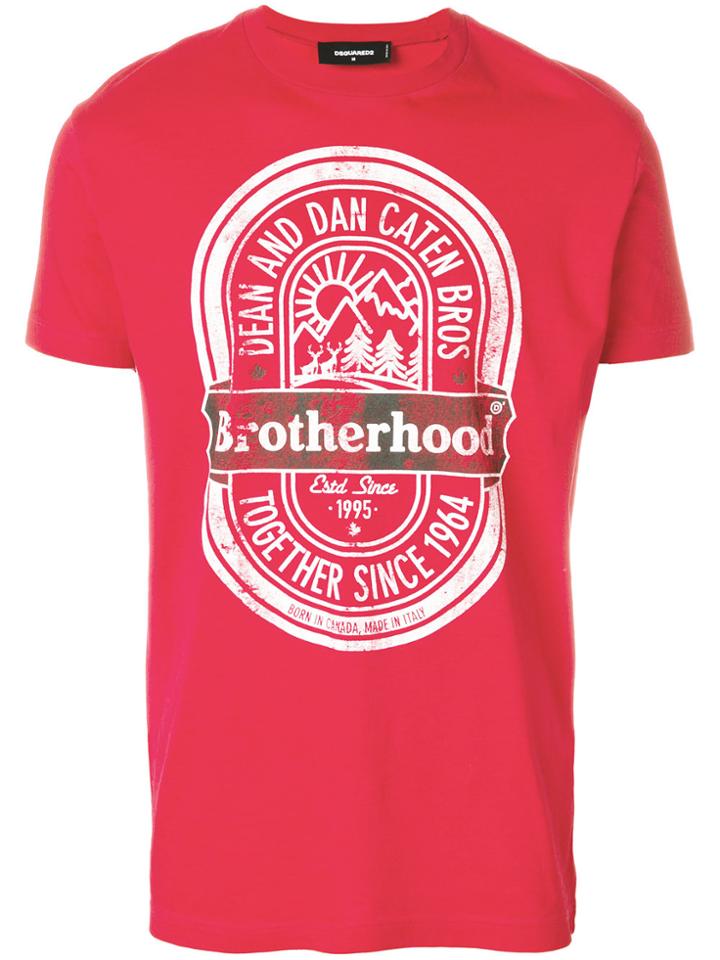 Dsquared2 'brotherhood' Printed T-shirt