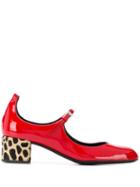Giuseppe Zanotti Contrasting Heel Pumps - Red