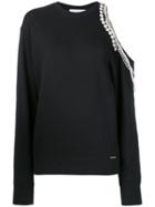 Forte Couture Embellished Shoulder Sweatshirt - Black