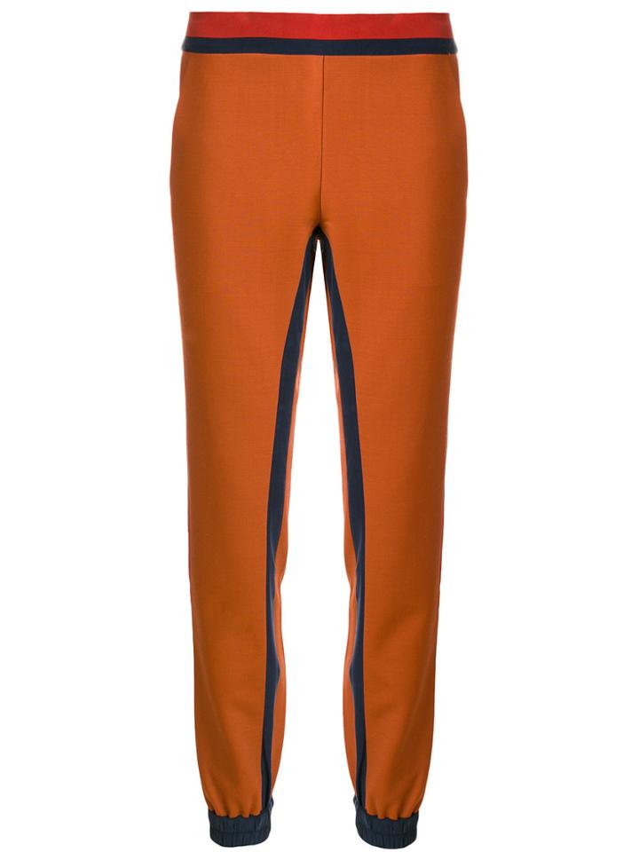 Antonia Zander Contrast Stripe Trousers - Yellow & Orange