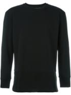 Diesel Mesh Panel Sweatshirt, Men's, Size: Small, Black, Cotton/polyester