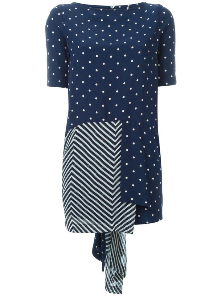 Antonio Marras Contrast Panel Shortsleeved Top - Blue